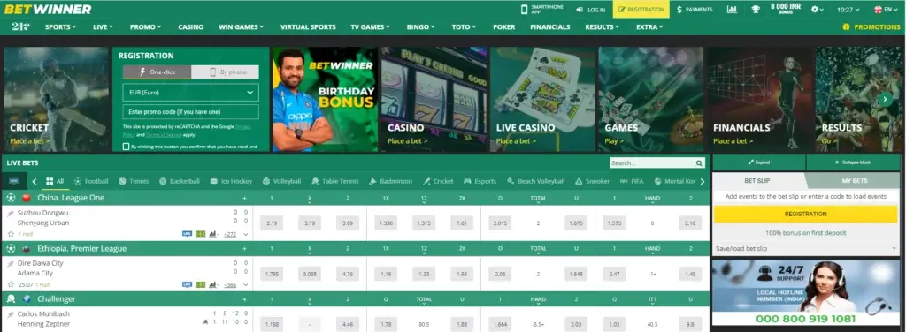 BetWinner Sports Betting And Casino Site India
